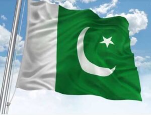 This image represent to  pakistan flag